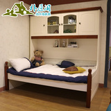 实木儿童子母床地中海家具多功能组合衣柜床带储物双层床美式乡村