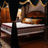 LEBAIS/勒贝斯 经典格纹乳胶床垫凝胶记忆棉舒压弹簧床垫1.8米