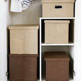 聚可爱 日式简约收纳箱衣物储存箱居家杂物收纳盒衣柜衣橱收纳箱