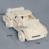 3D益智木质汽车模型交通工具创意手工拼装玩具立体拼图拼板法拉利