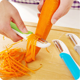 多功能果蔬削皮刀 创意滑盖式两面刨刀刨丝器 厨房土豆瓜果削皮器