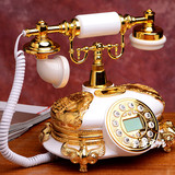 正品欧式电话机复古电话高档仿古家用电话机美式古董有绳座机新款