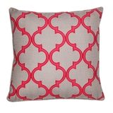 梵廊朵|样板房|家居软装|抱枕靠包|新古典|灰色粉色绣花|含芯