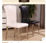 不锈钢餐椅现代简约宜家椅子时尚酒店餐厅金属椅小户型餐桌椅组合
