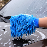 汽车洗车手套双面清洗手套擦车手套雪尼尔珊瑚虫加绒加厚洗车手套
