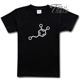 多巴胺之爱Dopamine Love 化学分子式 极客 科学理工 情侣短袖T恤
