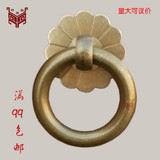 中式仿古纯铜家具抽屉柜门中药柜青铜圆环铜环古铜拉手把手小拉手