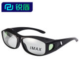 锐盾影院专用偏光偏振不闪式3D眼镜四付装RealD Imax影院近视 REA