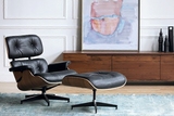 Y北欧/表情/世纪经典/Eames Lounge Chair休闲椅/复刻版/胡桃木色