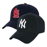 韩国2015经典款MLB棒球帽子NY帽男女款藏蓝可调节款遮阳帽包邮