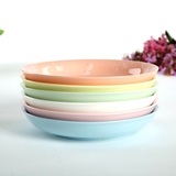 冰花瓷创意糖果色彩色陶瓷菜盘饭盘餐盘圆盘78寸时尚盘子餐具套装