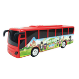 新款儿童电动发光音乐城市巴士玩具车爸爸去哪公共汽车万向玩具车