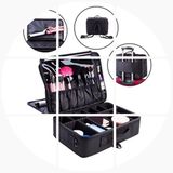 韩版隔板化妆包新款化妆箱三层大容量专业化妆师专用工具箱包包邮