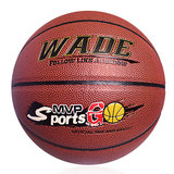 wade/韦德正品7号吸湿软皮防滑篮球真皮质感室内外水泥地耐磨蓝球