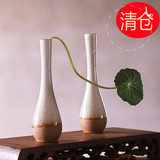 陶瓷创意花瓶花插花器 日式简约小花瓶 家居饰品景德镇制作