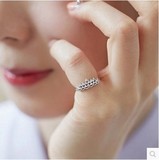 日韩货s925纯银皇冠锆石戒指甜美气质可爱饰品女 闺蜜生日礼物