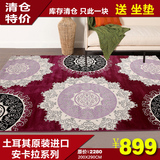 土耳其进口地毯特价客厅地毯茶几地垫现代简约日韩风格混纺加亮丝