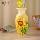 DFC陶瓷客厅花瓶摆件欧式创意干花小花器现代简约家居饰品复古