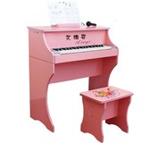 儿童钢琴 37键木质电子琴玩具小钢琴 启蒙乐器