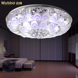 迈博 现代led吸顶的灯孔雀开屏水晶灯圆形客厅卧室餐厅灯饰X329
