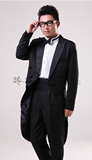 [出租]男士燕尾服黑白米色西服套装主持演出服歌唱家礼服钢琴礼服