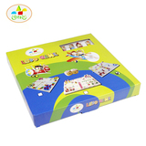岁5-6-7岁男女孩盒装飞行棋玩具折叠木质儿童早教益智力玩具1-3-4