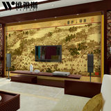 维雅斯中式清明上河图壁纸大型壁画 中式古典无纺布墙纸画布客厅