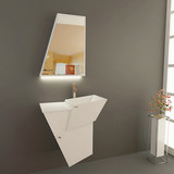 acmore个性创意浴室柜洗手洗面盆柜组合现代简约实木挂墙洗脸盆柜
