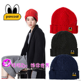 直邮15冬韩国正品代购PANCOAT可爱眼睛休闲情侣保暖帽 针织帽N02U