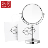 ME'COR 米卡化妆镜 台式8英寸双面金属杆台式镜礼盒装美容梳妆镜