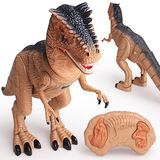 回归侏罗纪恐龙岛遥控恐龙霸王皱褶龙电动模型玩具男女孩生日礼物