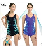 2015英发新款女士时尚民用健身型连体平角游泳衣 YF1628