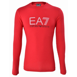 阿玛尼T恤男士EA7系列青年运动男装印花修身长袖T恤 男款简约上衣