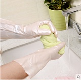 爱丽思进口橡胶乳胶 厨房家务清洁洗碗洗衣内部绒面手套3件包邮