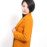 卡诺卡依秋冬季纯色羊毛棉加厚大衣修身英伦中长款韩版女风衣外套