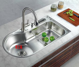特价推荐！邦克水槽 超大单槽不锈钢水槽 一体成型洗菜盆BK-8505