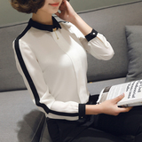 职业2016春装新款韩版修身工作装制服气质通勤长袖经典衬衣衬衫女