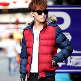冬季青少年潮青年休闲修身韩版男士短款棉衣中年加厚大码棉袄外套