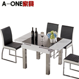 正方形餐桌伸缩 小户型4人餐桌椅组合 6人饭桌八仙桌餐桌折叠简约