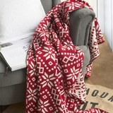 秋冬纯棉针织空调毯子毛毯盖毯办公室午睡毯儿童毯毛巾被加厚单人