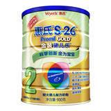 惠氏2段 S26金装健儿乐 婴幼儿配方奶粉 900g罐装奶粉