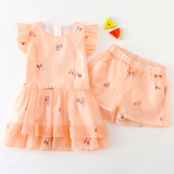 2016夏季新款童装女童短袖套装儿童裙子连衣裙休闲韩版套装两件套