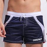 DESMIIT男沙滩裤 网眼速干透气运动短裤潮流性感休闲三分裤时尚