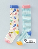 【英国MiniBoden正品代购】2016春夏 女童中筒袜2双装 2色