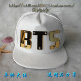 防弹少年团BTS原创帽子同款男嘻哈韩EXO版潮棒球帽GD平檐情侣帽