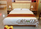 定制快捷酒店成套家具 直销标间单间大房床 床箱软包床头床靠板