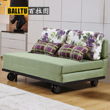 多功能布艺沙发床1.2米可折叠可拆洗1.5米单人双人韩式小户型沙发