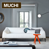 沐驰 设计师沙发样板房家具北欧宜家布艺沙发客厅小户型三人沙发