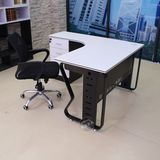 昆明 上海办公家具办公桌L型电脑桌公司4人员工桌时尚板式工作位