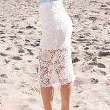 2015欧美镂空蕾丝包臀半身裙夏中长款修身显瘦半裙女高腰一步裙潮